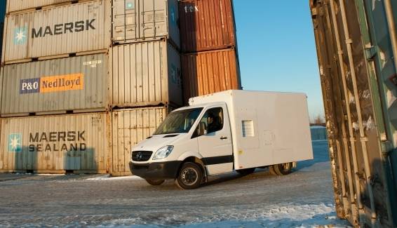 ZBV mobile cargo vehicle screening system with Z Backscatter imaging